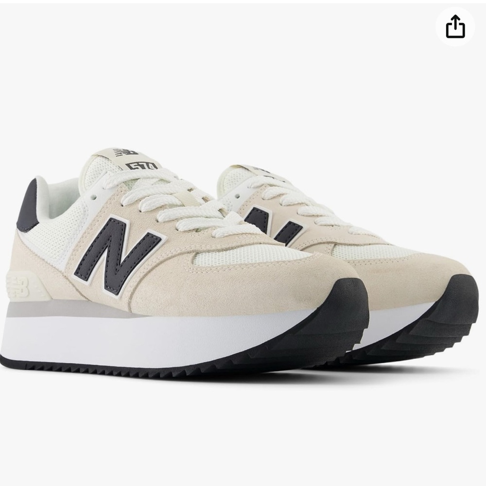 New Balance Women’s 574 Platform Sneakers, size 8